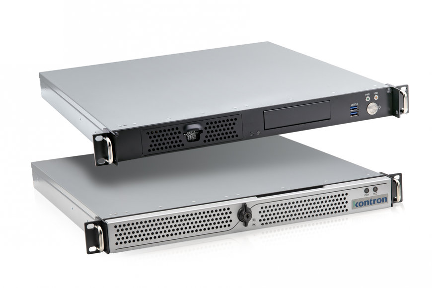 KISS V4 ADL family grows: Kontron's robust KISS Rackmount PC in 1U format with high performance and energy efficiency